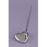 Silver Heart Shaped Pen Set