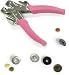 We R Memory Keepers Crop-A-Dile Eyelet and Snap Punch, Pink Handle