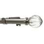 Levolor Fluted Acrylic Rod Set, Satin Nickel, 3/4-Inch Diameter, 66 to 120-Inch Width