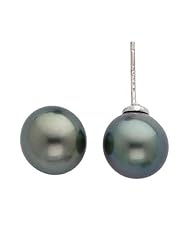 Tahitian 9-10mm South Sea Cultured Pearl Stud Earrings