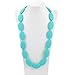 Consider It Maid Baby/Toddler Silicone Teething Necklace - BPA Free and FDA Approved - Better Alternative to Baltic Amber for Moms - Teether Toy Option for your Baby - Soothing Help for your Teething Baby - Organic Natural Teether - The Original Collection (Turquoise)