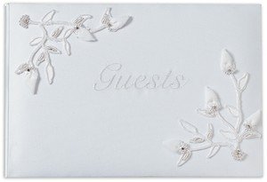 Wedding Guest Book - White (6 X 9