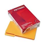 Smead 17234 Smead File Folders, 1/3 Cut, 2-Ply Top Tab, Legal, 11-Pt, Goldenrod, 100/Box