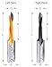 Amana Tool 413005 58mm x 5mm Tip Through-Hole V-Point LH Boring Bit