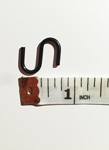 S Hooks Accessory for BelleDangles Jewelry Organizers (18 Pack) Black