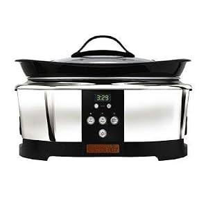 Crock-Pot SCCPBC600-P 6-Quart Countdown Oblong Crock pot , Stainless Steel