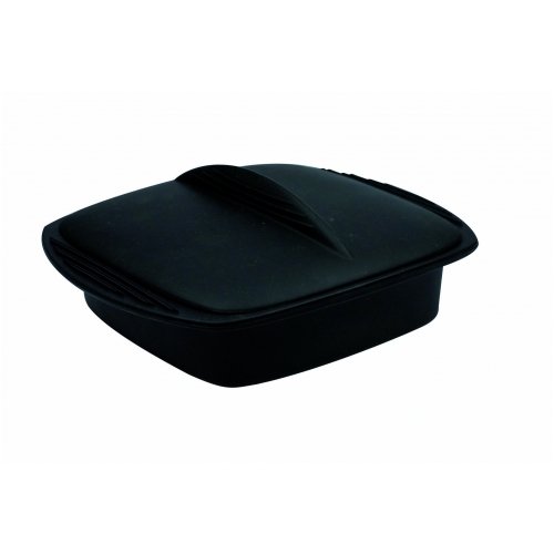 Mastrad - F68900 - Papillote Carrée en Silicone avec Livret Recettes Offert - Noir