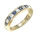 Eighteen Carat Gold Diamond and Sapphire Half Eternity Ring