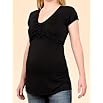 A Pea in the Pod: Short Sleeve V-neck Sleeve Detail Maternity T Shirt