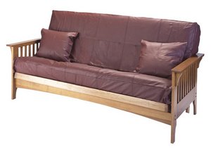 Boston Medium Oak Futon Gold Bond