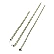 10T Zelt Stahl-Aufstellstange teleSETUP, silber, 165-250 cm
