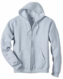 Hanes Men's ComfortBlend Full-Zip Hood 7.8 oz., 3XL-Light Steel
