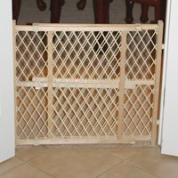 Childrens Toyshop  Pet Supplies : Four Paws Wood Frame Wire Mesh Pressure Gate (44'' extra tall gate - 44Hx29x50'')