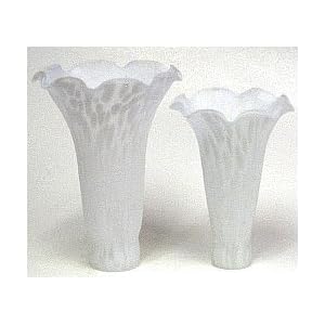 Lily Replacement Shade - White 101 Small Tiffany Pond Lily Style Shade by Pond Lily Lamp replacement Shade