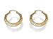 9ct Gold Octagonal Creole Hoop Earrings