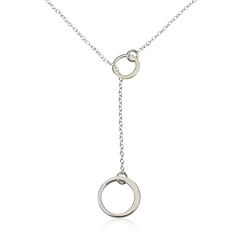 Infinity Lariat Necklace Sterling Silver Infinity Pendant Infinity Necklace Eternity Necklace