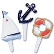 Nautical Sailboat Cupcake Picks - Set of 12