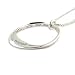 Inspirational Silver Tone Twist Necklace with Bible Verse Matthew 19:26