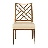 Stanley Furniture Continuum Wood Fret Back Side Chair in Candlelight Cherry ....
