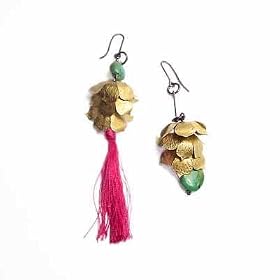 Golden Lotus Earrings