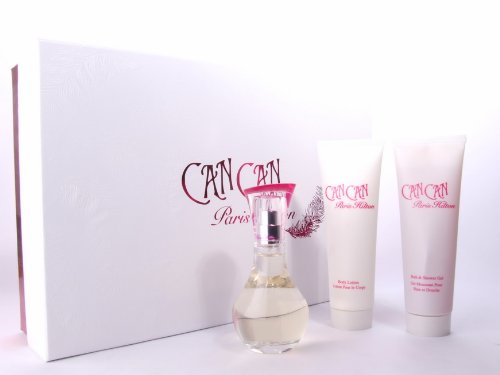 Paris Hilton Can Can Gift Set - 1.7 oz Eau De Parfum Spray + 3 oz Body Lotion + 3 oz Shower Gel
