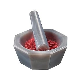 Agate mortar and pestle, 25 mL