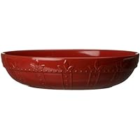 Signature Housewares Sorrento Collection 12-Inch Large Pasta Bowl, Ruby Antiqued Finish