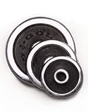 Golds Gym Machined Chrome 0.5kg Plate with rubber insert x 12