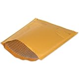#000 4 x 8 Economy Heat Seal Kraft Bubble Mailers 25 Packs (B85125PK) Category: Mailers and Pouches