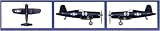 F4U4 Corsair Aircraft Set for USS Essex 18 Bx by Trumpeter by Trumpeter Models