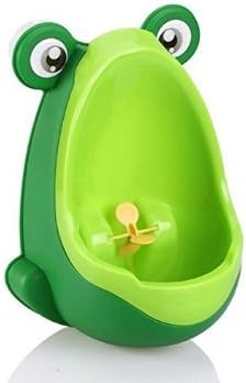 Frog Shaped Boys Urinal with Whirling Target (Green)