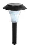 Paradise GL23090BK4 Plastic Solar Path Light with White LED, 4-Pack, Black