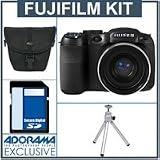 Fujifilm FinePix S2550 Digital Camera Kit - Black - With 4GB SD Memory Card, Camera Case, Table Top Tripod,