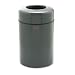 Atrium Radius Top Waste Container, Round, Fiberglass, 28gal, Gray