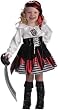 Children's Petite Pirate Girl Costume (Sz:SM 4-6)