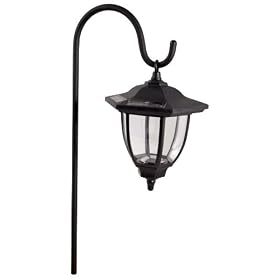 Northern International GL23161BK4 4 Count Solar Powered Lanterns, Black