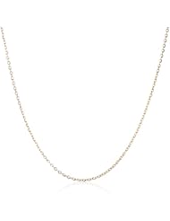 14k Gold Light Flat Oval Rolo Chain Necklace