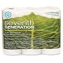 Seventh Generation - Bathroom Tissue, 2-Ply, 400 Sheets, 12 Rolls/PK, White