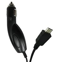 Premium Car Charger + ATOM LED Keychain Light for Samsung Galaxy Stellar