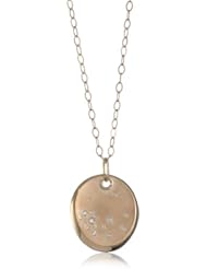 Shaesby "Luna" 14k Yellow Gold Large Pendant Necklace