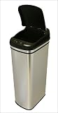 Touch-Free Stainless Steel 13-Gallon Trash Can