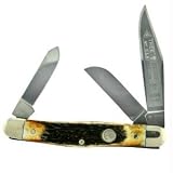 Boker Pocket Knife With Stag Handle Md: 4525.
