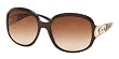 BVLGARI BV 8030 B 897 13 CHOCOLATE BROWN GRADIENT RHINESTONES PLASTIC SUNGLASSES