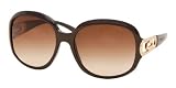 BVLGARI BV 8030 B 897 13 CHOCOLATE BROWN GRADIENT RHINESTONES PLASTIC SUNGLASSES