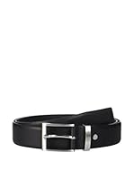 Ortiz & Reed Cinturón Piel Black Leather Belt (Negro)
