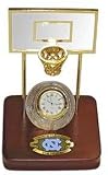 NCAA North Carolina Tar Heels Crystal Basketball Clock