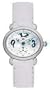 Michele Woman's MWW03E000065 CSX Blue Diamond White Leather Watch