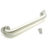 WingIts WGB6SS18 Premium Grab Bar, Concealed Mount, Satin Stainless Steel, 18-Inch Length by 1.50-Inch Diameter