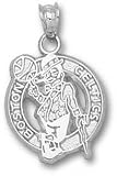 Boston Celtics Solid Sterling Silver Circle Logo 5/8'' Pendant
