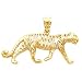 14K Yellow Gold Tiger Pendant